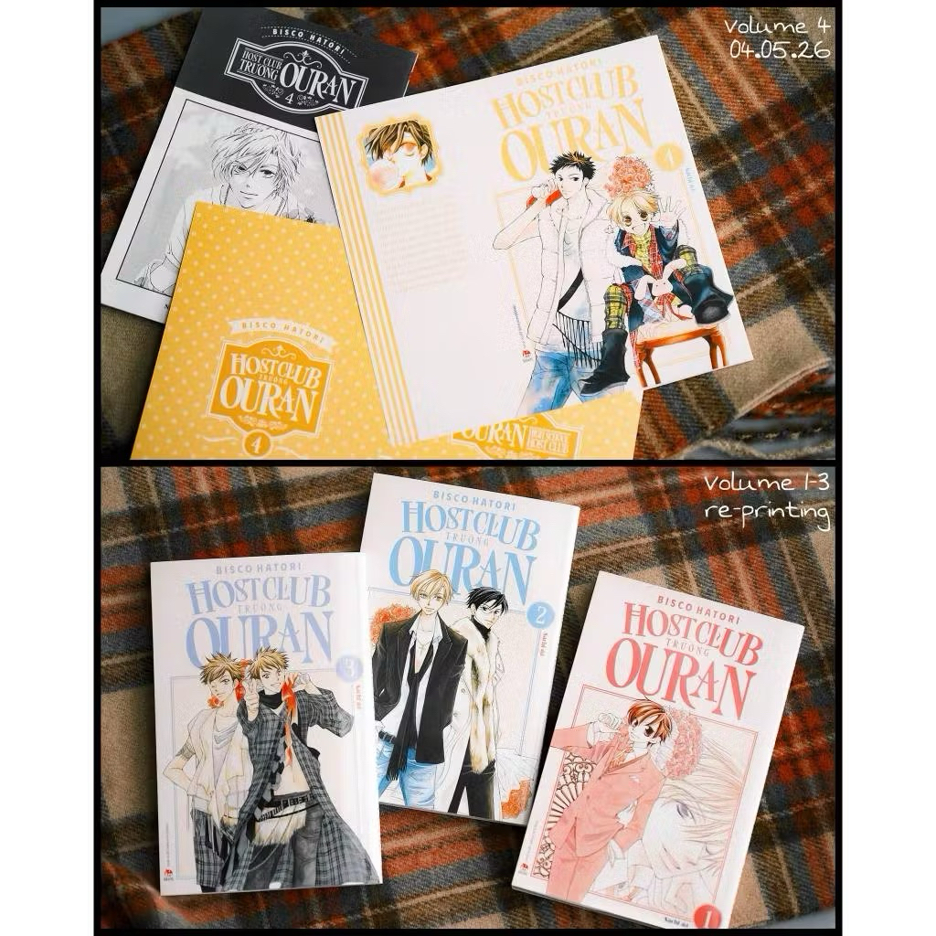การ์ตูน | Ouran School Hostclub - เล่ม 1 2 3 4 5 - สํานักพิมพ์ KIM DONG - Ouran Highschool Host Club