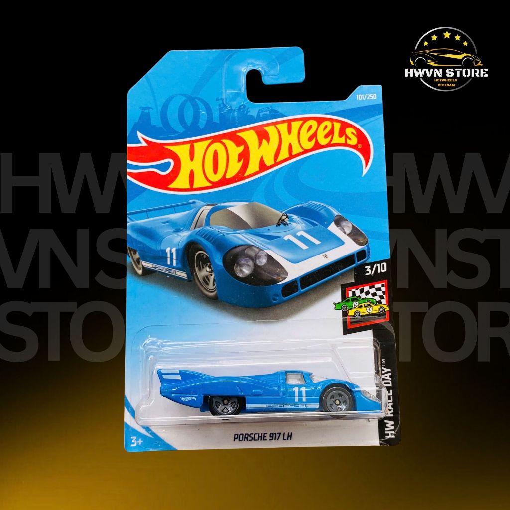 Blue Hotwheels Porsche 917 LH รถโมเดล