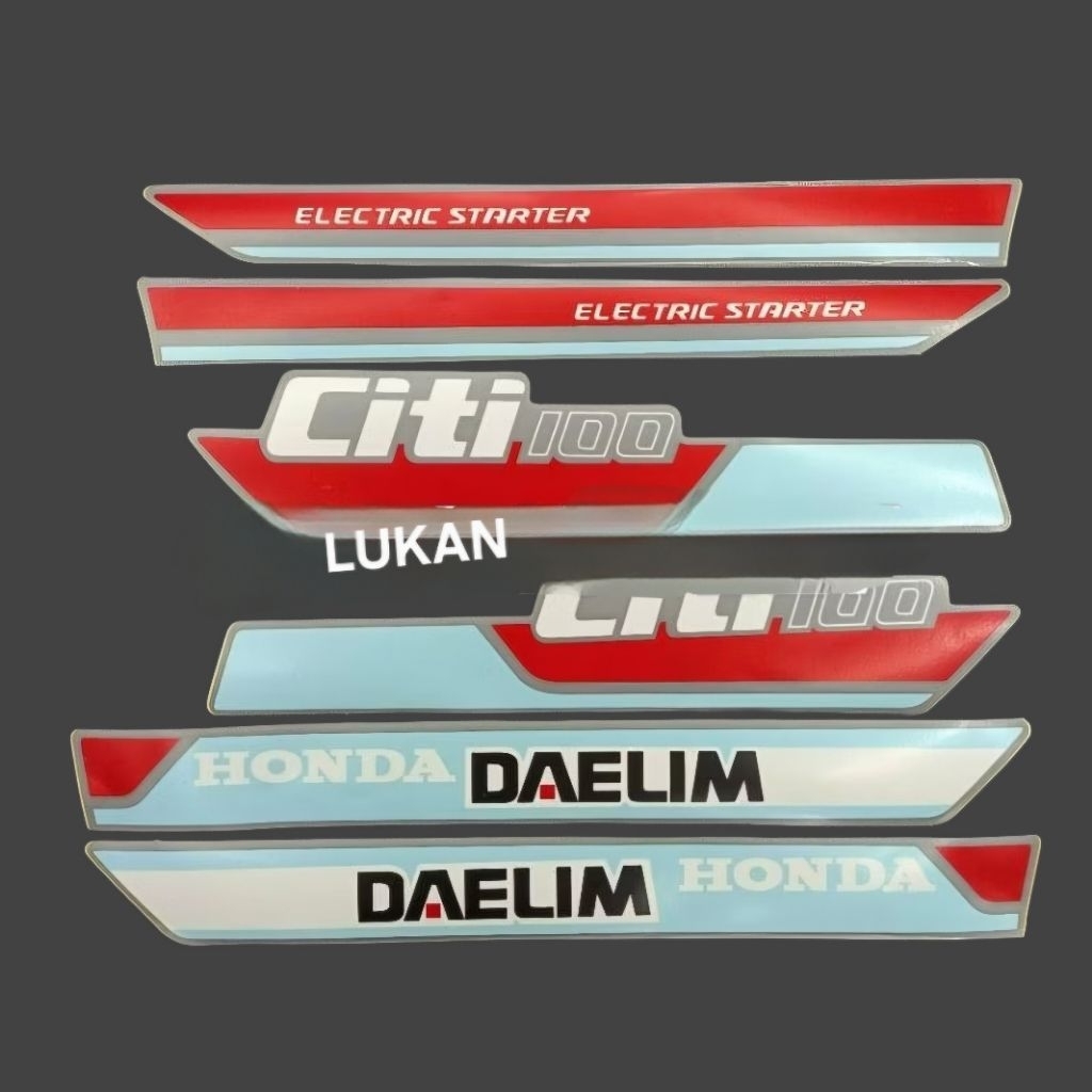 CITI 100 DAELIM ชุดแสตมป์สีแดงและสีน้ําเงิน