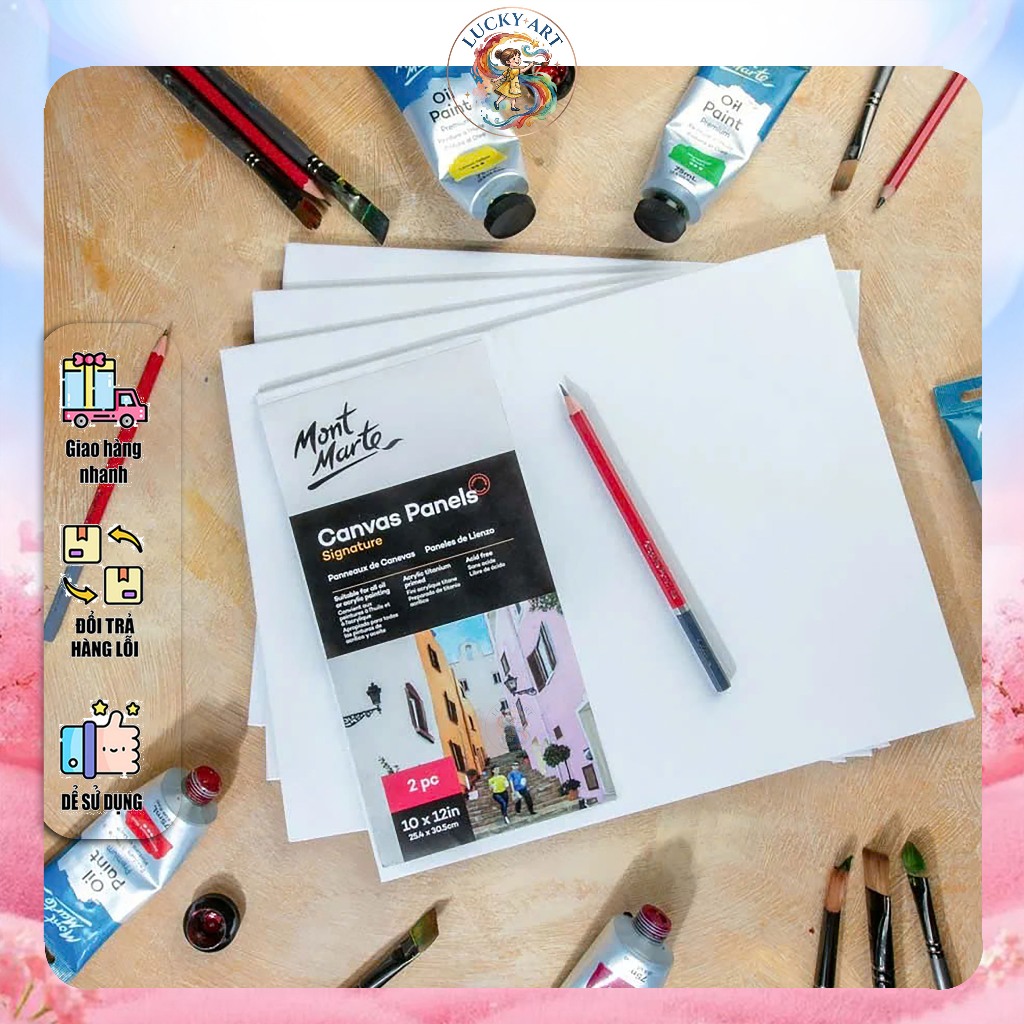 Mont Marte CSST Canvas FRAME - PRESSED TOAN - CANVAS PINE FRAME - โตอันหุ้มด้วย geo 1 ชั้น