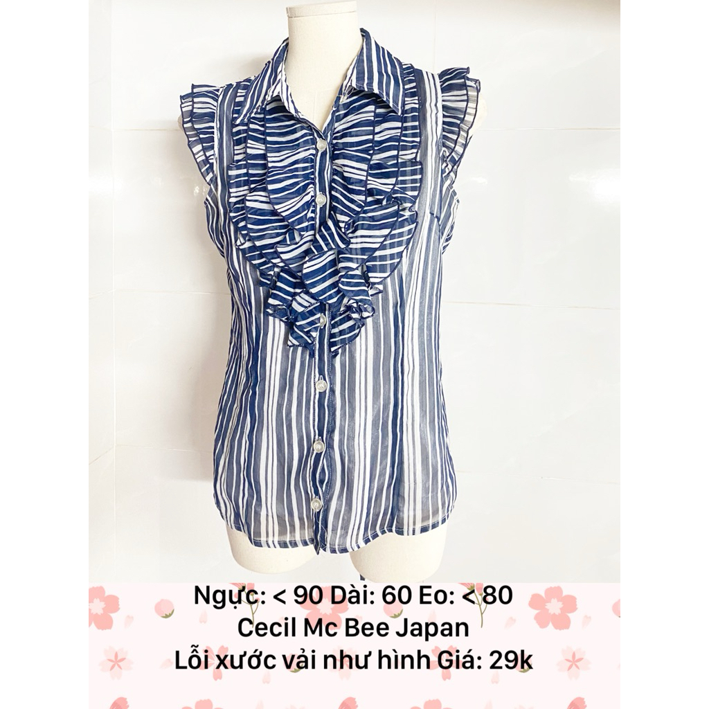 [2มือ] เสื้อคอปกระบาย Cecil Mc Bee สไตล์ญี่ปุ่น