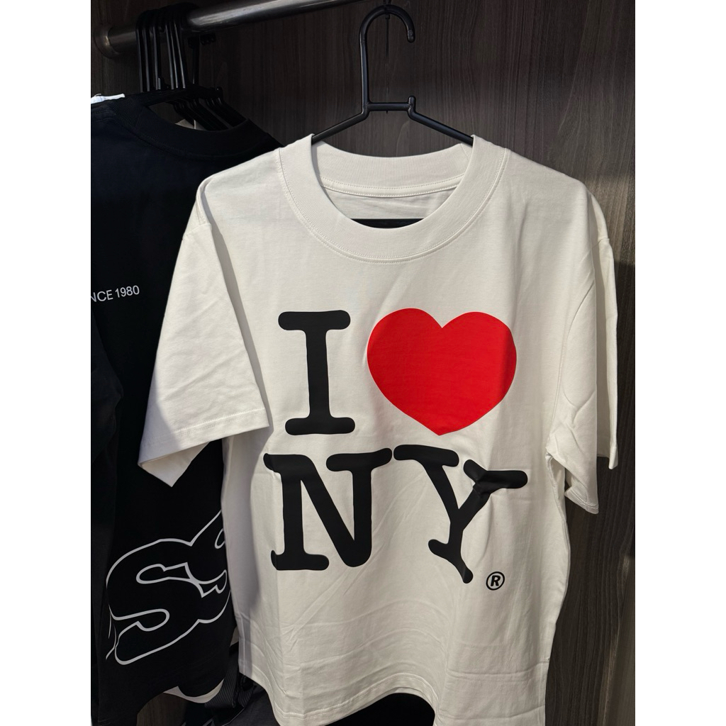 I Love NY เสื้อยืดหลวมทําจากผ้าฝ้ายคุณภาพสูงหนา 280GSM • CKH.store •
