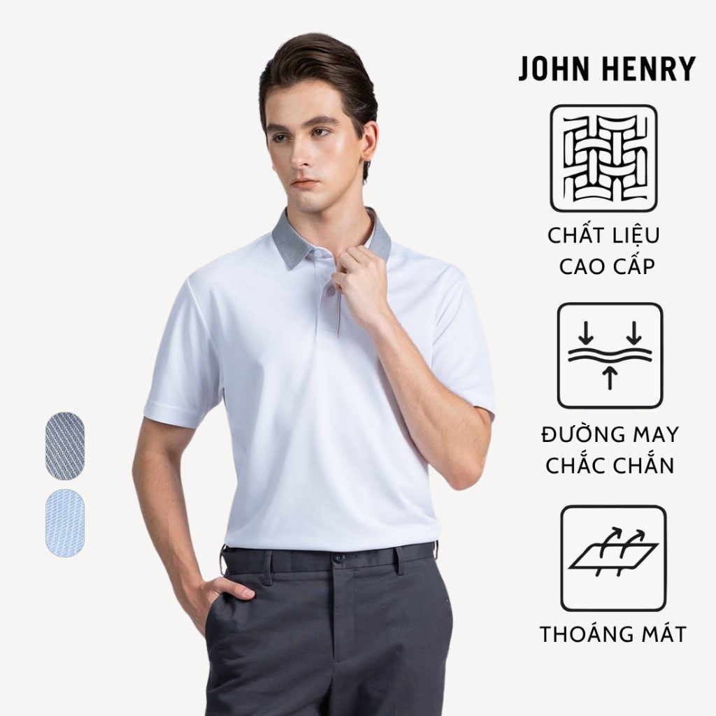 JOHN HENRY Shop - เสื้อโปโลแขนสั้นปานกลาง - KS26SS55P-RGCA