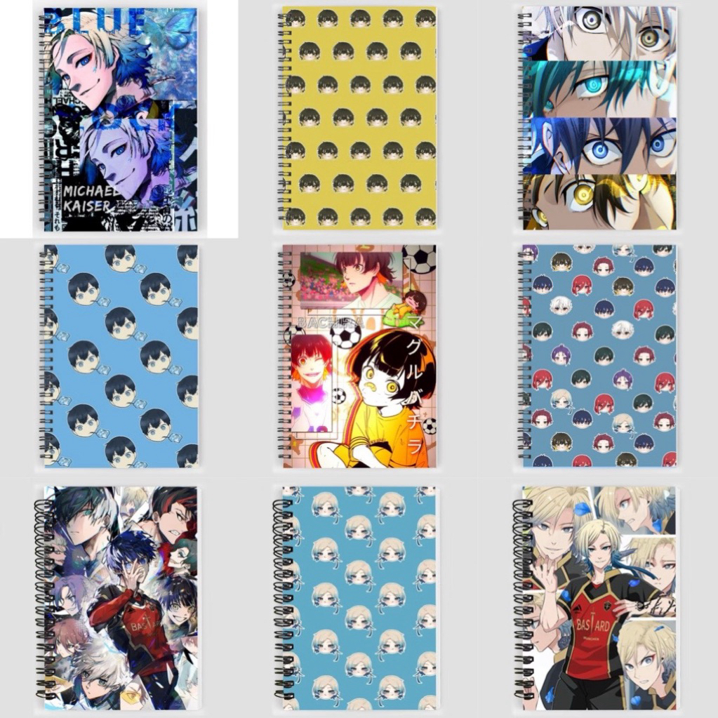 สมุดล็อคสีน้ําเงิน Isagi Yoichi Bachira Meguru Chigiri Hyoma Kunigami Rensuke Gagamaru Gin Nagi Seis