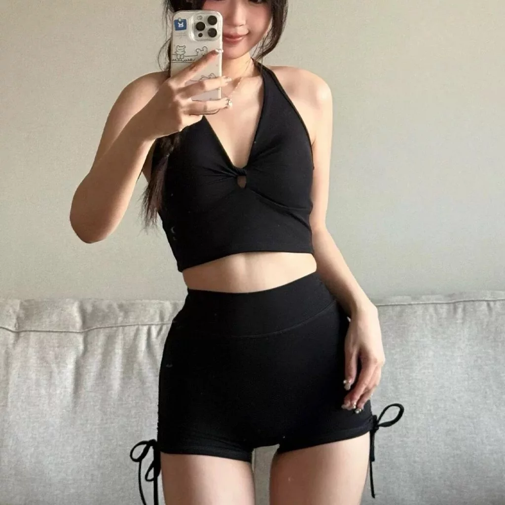 เบเยร์สปอร์ต ชุดชั้นในกีฬาสตรีโครเชต์รัดตัวเปิดหลังยืดวัสดุนุ่ม thumbnail 5
