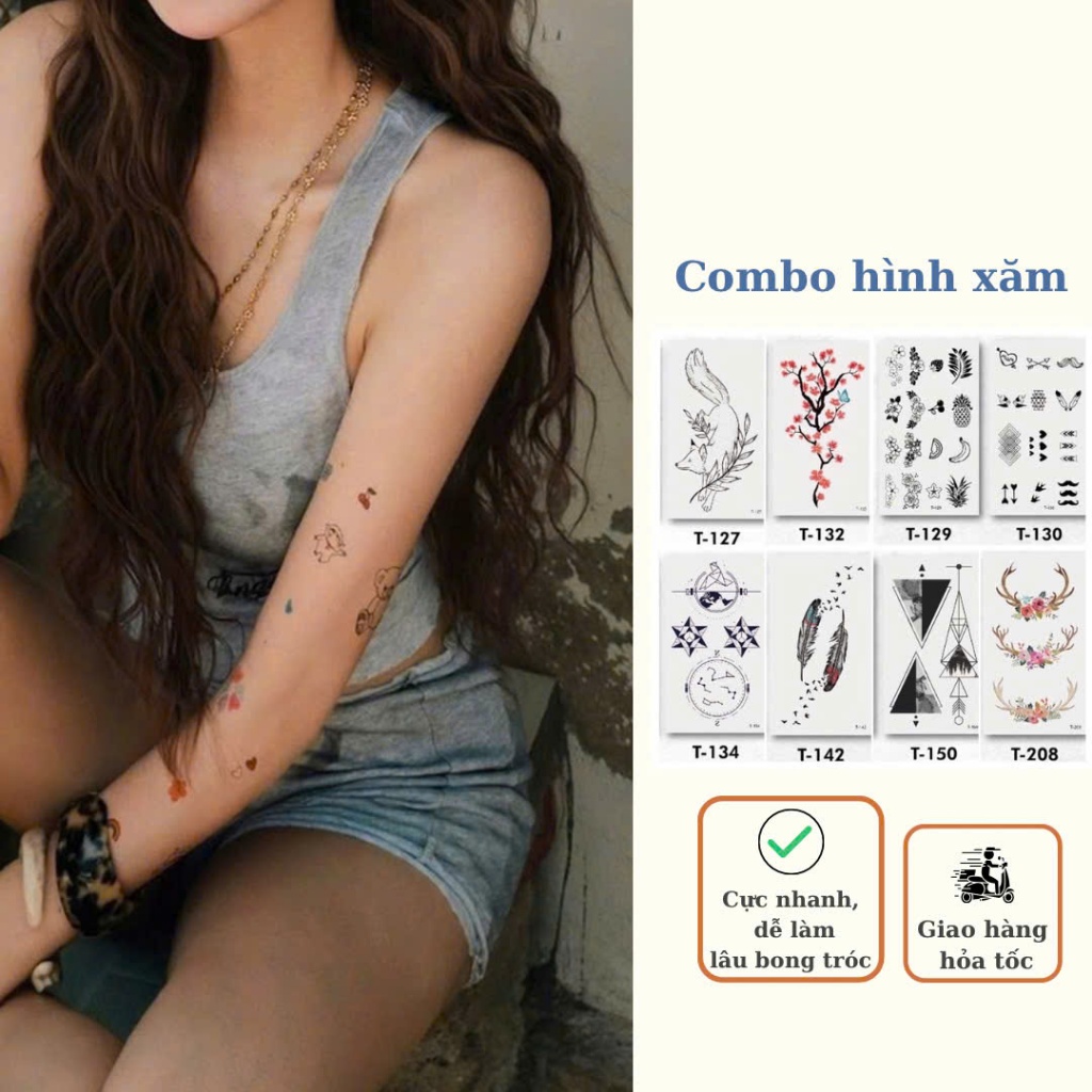TATOO STICKERS - MINI0 FAKE TATTOO SET, X TATTOOS