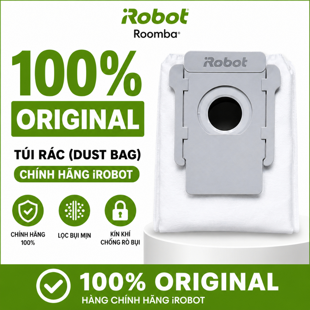 ถุงขยะ iRobot Roomba J7+,I7+, S9+ ของแท้ (1 ชิ้น) ถุงเก็บฝุ่นของแท้