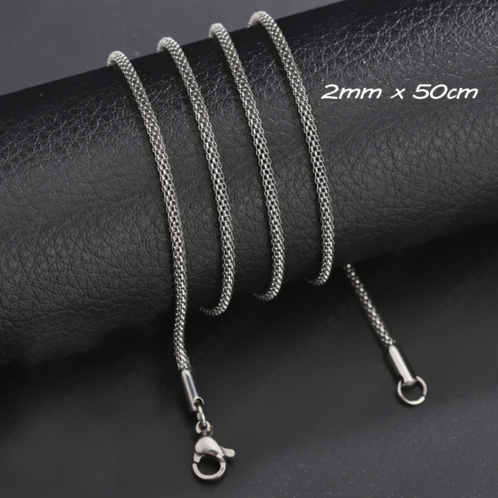 DN175 สร้อยคอสแตนเลสทรงกลม 2mm x 50cm