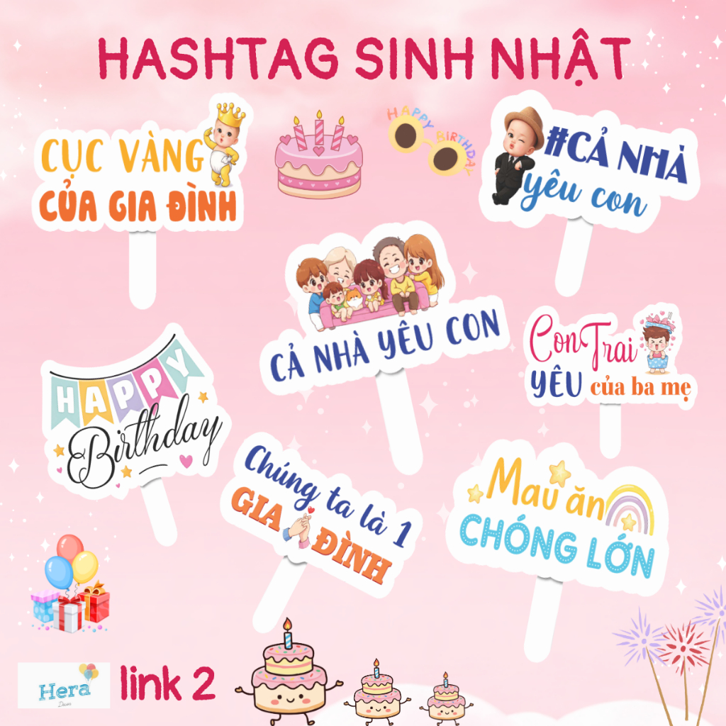 (CODE NUMBER 51-100) Hashtag วันเกิดมือถือราคาถูก - Hashtag วันเกิด