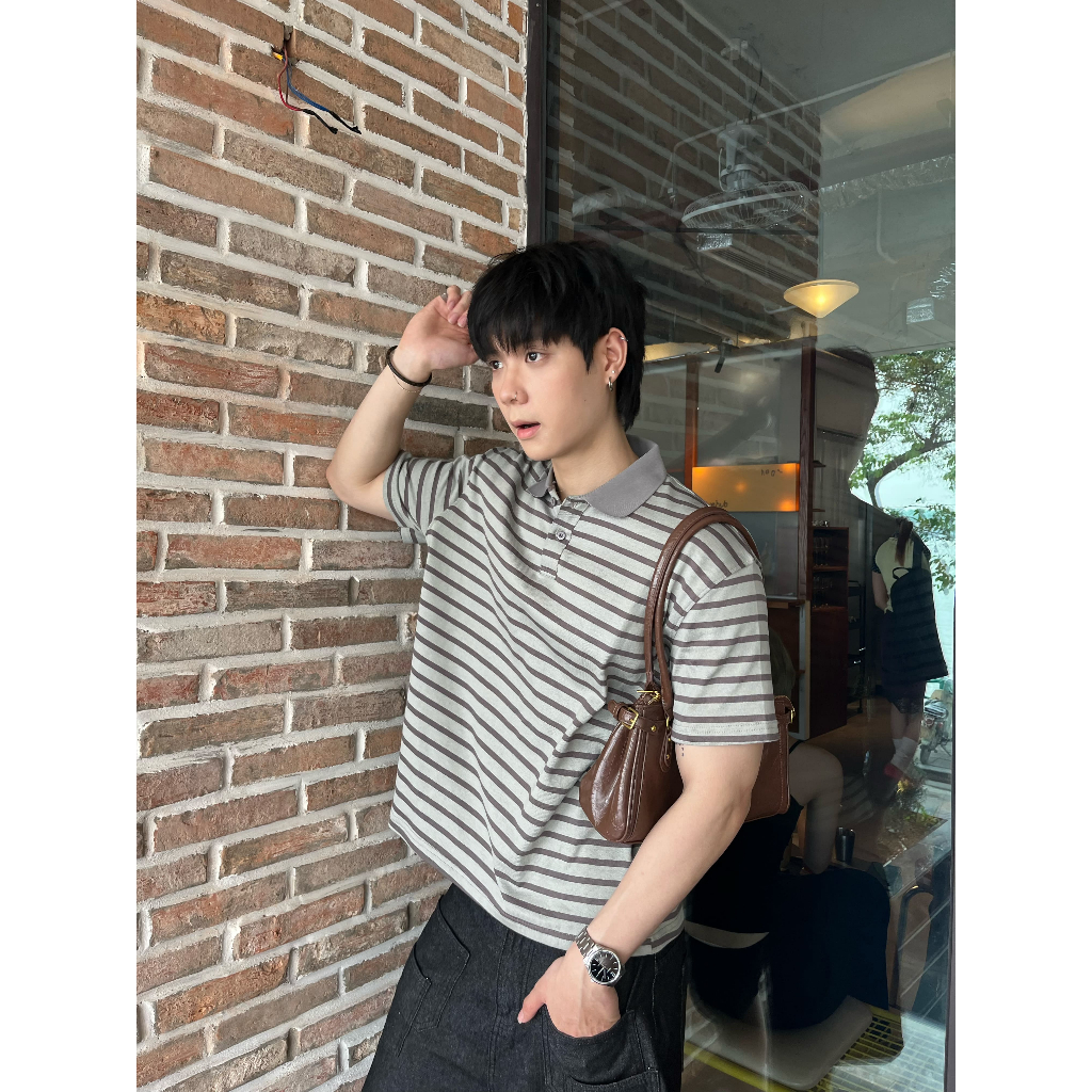 เสื้อโปโลลายขวาง Hydra จาก Boxy