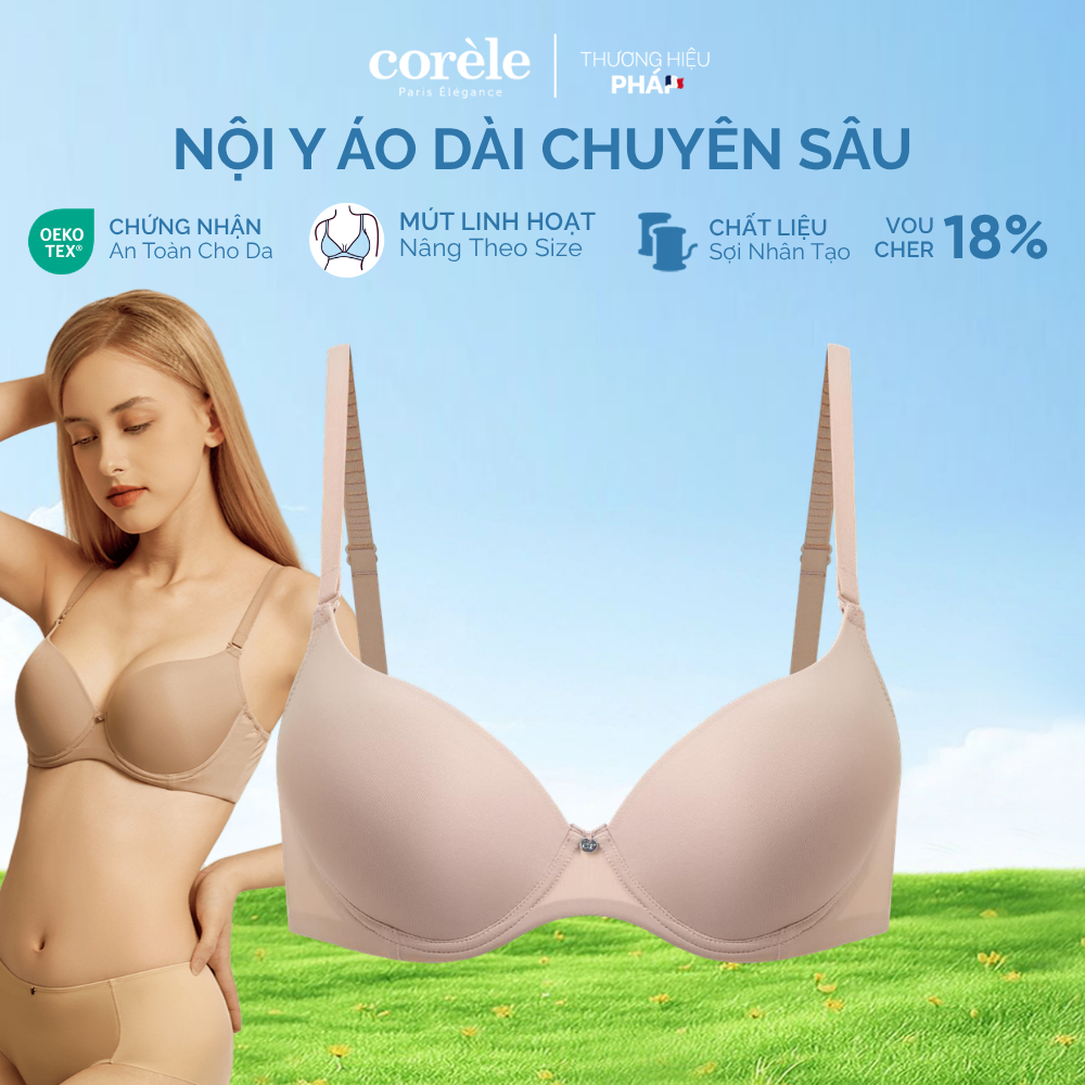 เสื้อชั้นในผู้หญิง ao dai เข้มข้น ยกกระชับหน้าอก มีโครง underwire มาตรฐานความปลอดภัย OEKO-TEX | CORÈ