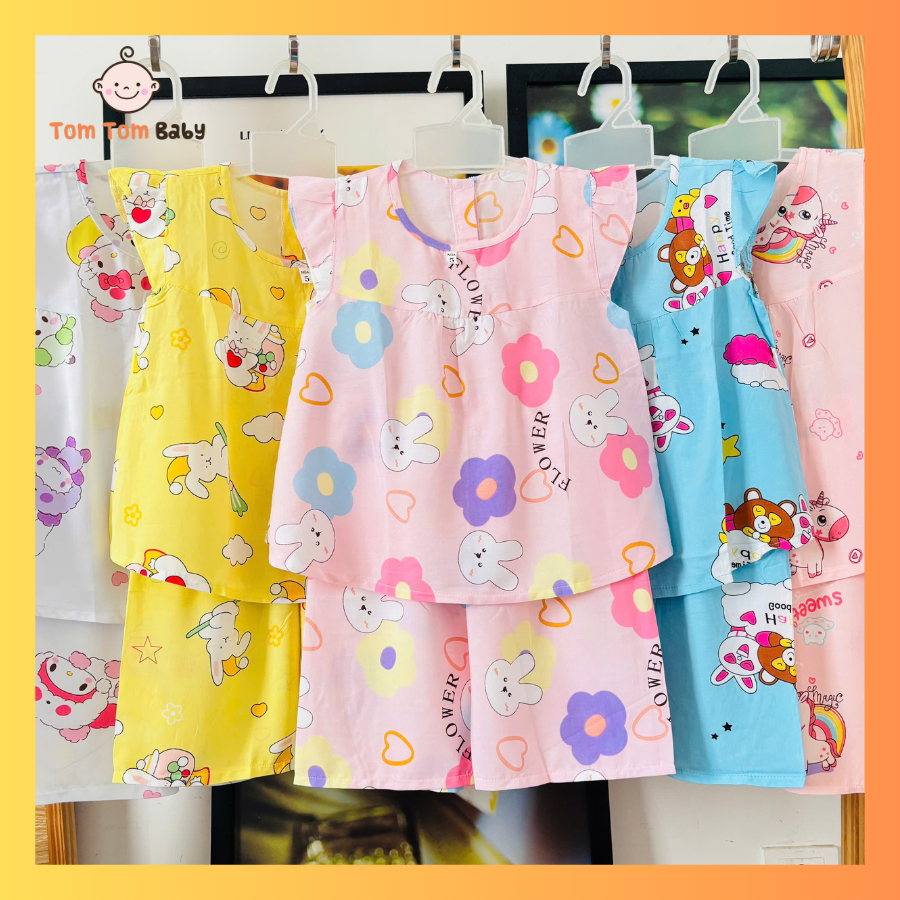 - Girls 2-Skin Linen Tole Set - Fairy Blouse, Shorts - Loose Format - LARGE SIZE