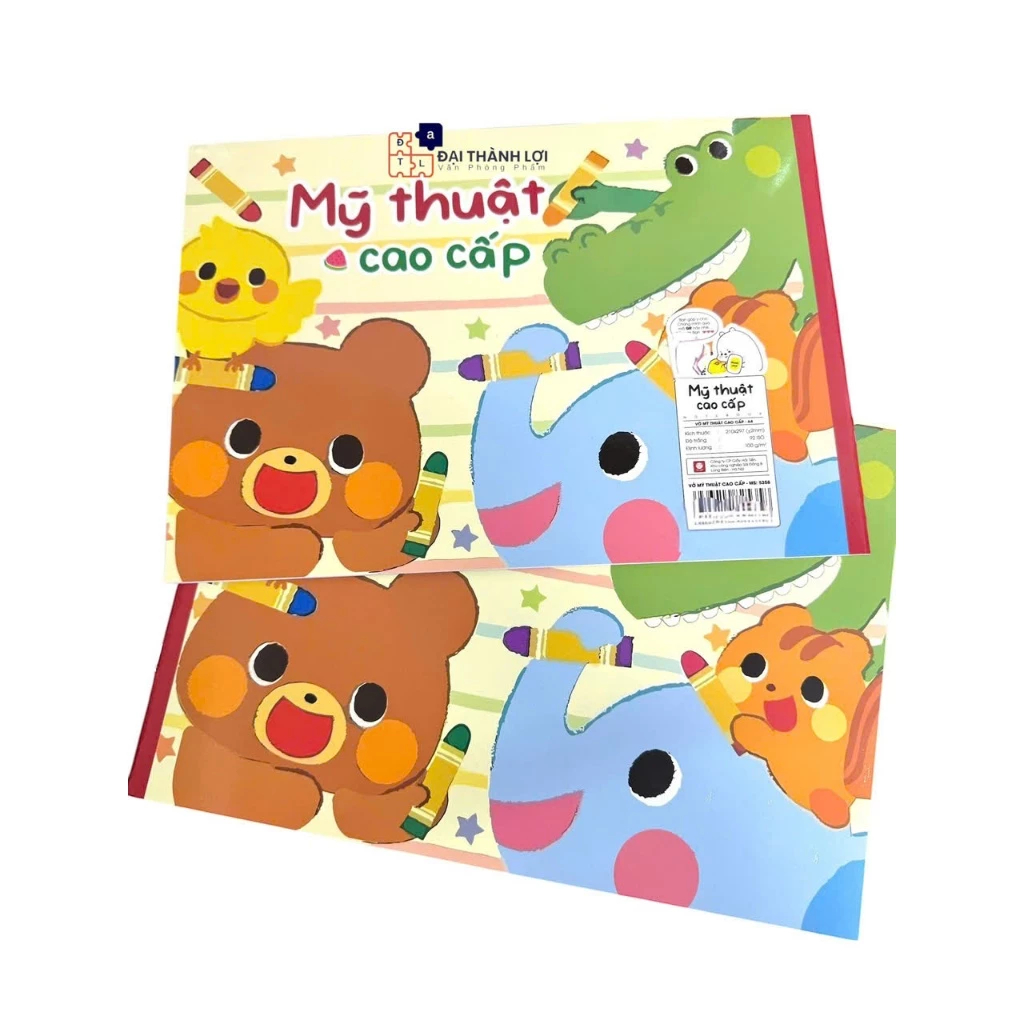 Combo 2/5 Hai Tien Drawing Notebook A4 5358 Number Drawing Notebook 100 g/m2, จัดส่งปกสีสุ่ม