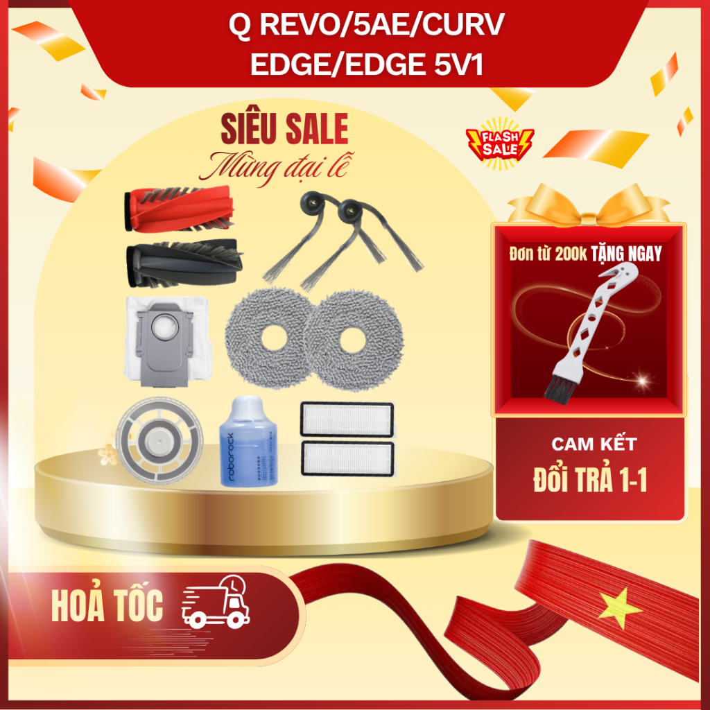 ใช้งานร่วมกับหุ่นยนต์เครื่องดูดฝุ่นอุปกรณ์เสริมสําหรับ Roborock Qrevo 5AE/ Qrevo CurV/ Qrevo Edge/ Q
