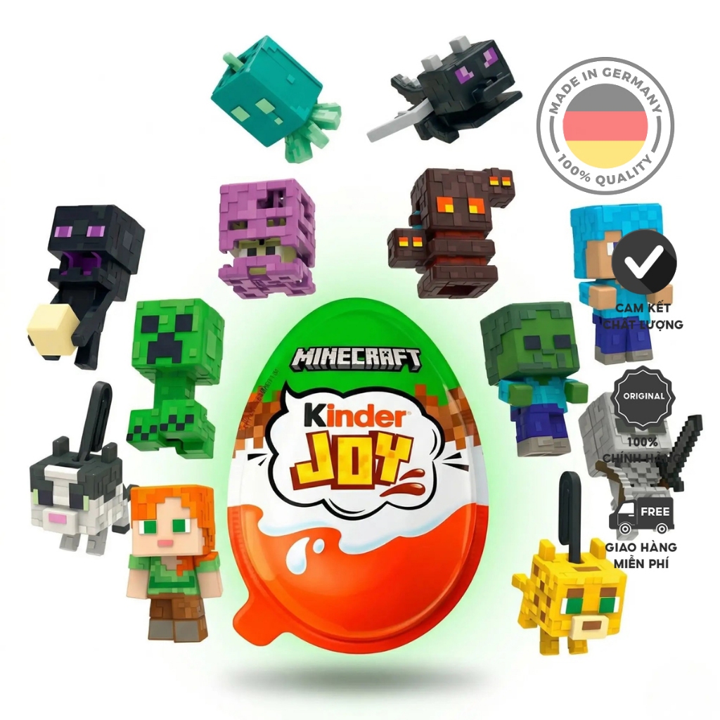 Kinder Joy egg limited edition Minecraft 2026 จากเยอรมัน