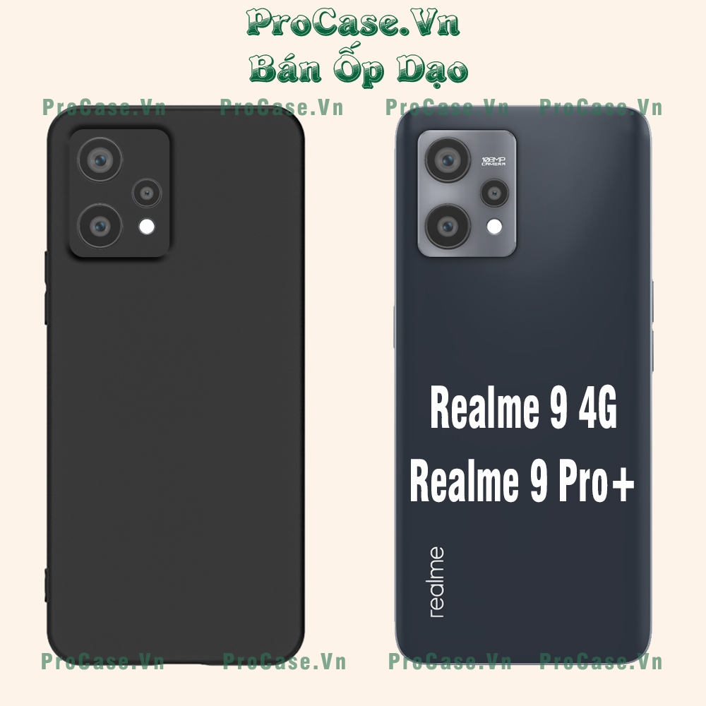 Realme 9 4G / Realme 9i / Realme 9 Pro เคส TPU แบบนุ่ม ขอบเหลี่ยม กันกระแทก ป้องกันกล้อง
