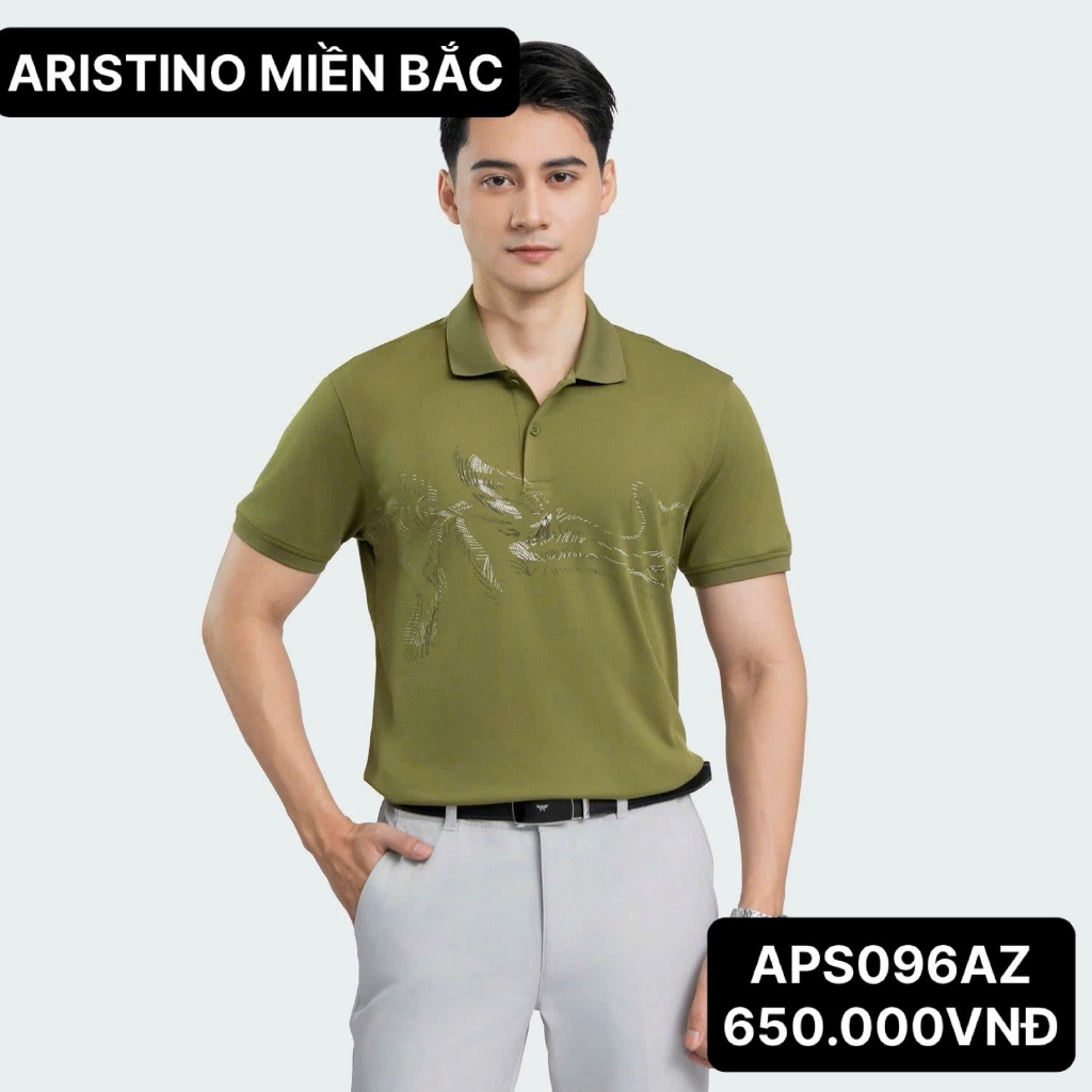 Aristino Coconut Charcoal Regular Fit เสื้อโปโลผู้ชาย APS096AZ
