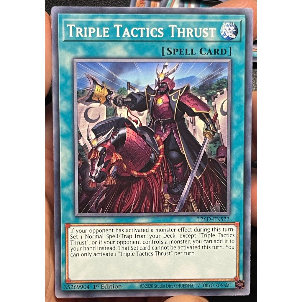 [KW2 Yugioh] [EN-UK] การ์ด L26D-ENX24, L26D-ENS23 Triple Thrust Tactics - ทั่วไป