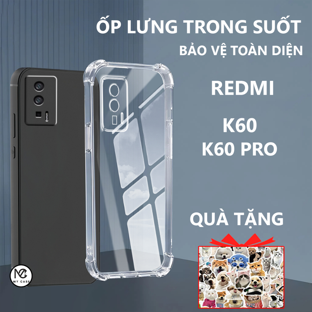Redmi K60/ K60 PRO/ K60 ULTRA เคสกันกระแทก โปร่งใส ซิลิโคน กันกล้อง - My Case