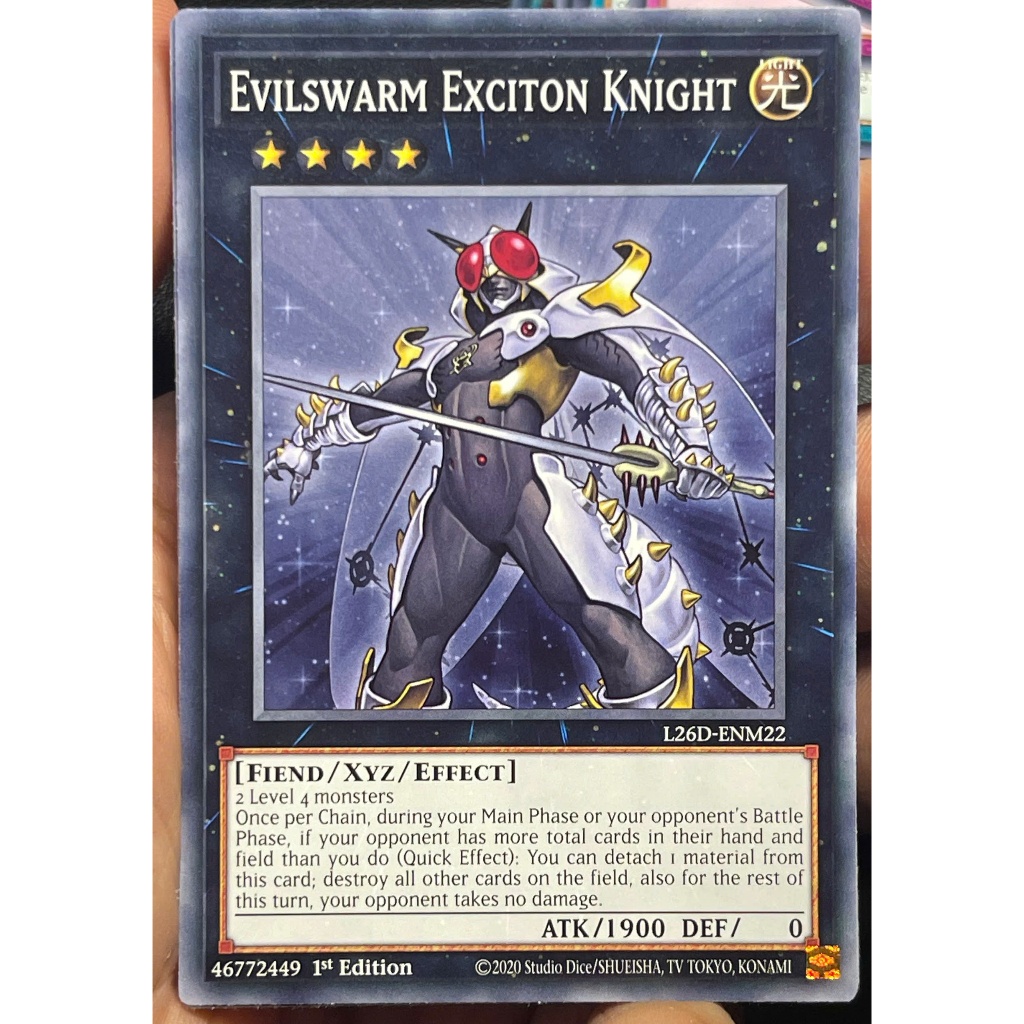 [KW2 Yugioh] [EN-UK] การ์ด L26D-ENM22 Evilswarm Exciton Knight, CRBR-EN048