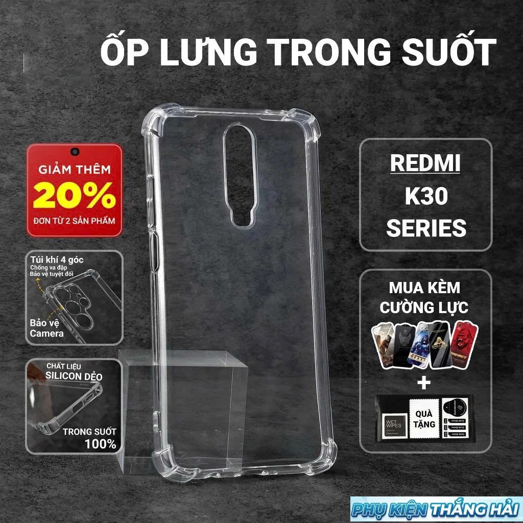 Redmi K30, K30 Pro/Ultra 5G PKTH Case เคสใสธรรมดา | เสี่ยวหมี่ เคสโทรศัพท์แบบยืดหยุ่นให้การป้องกันกล