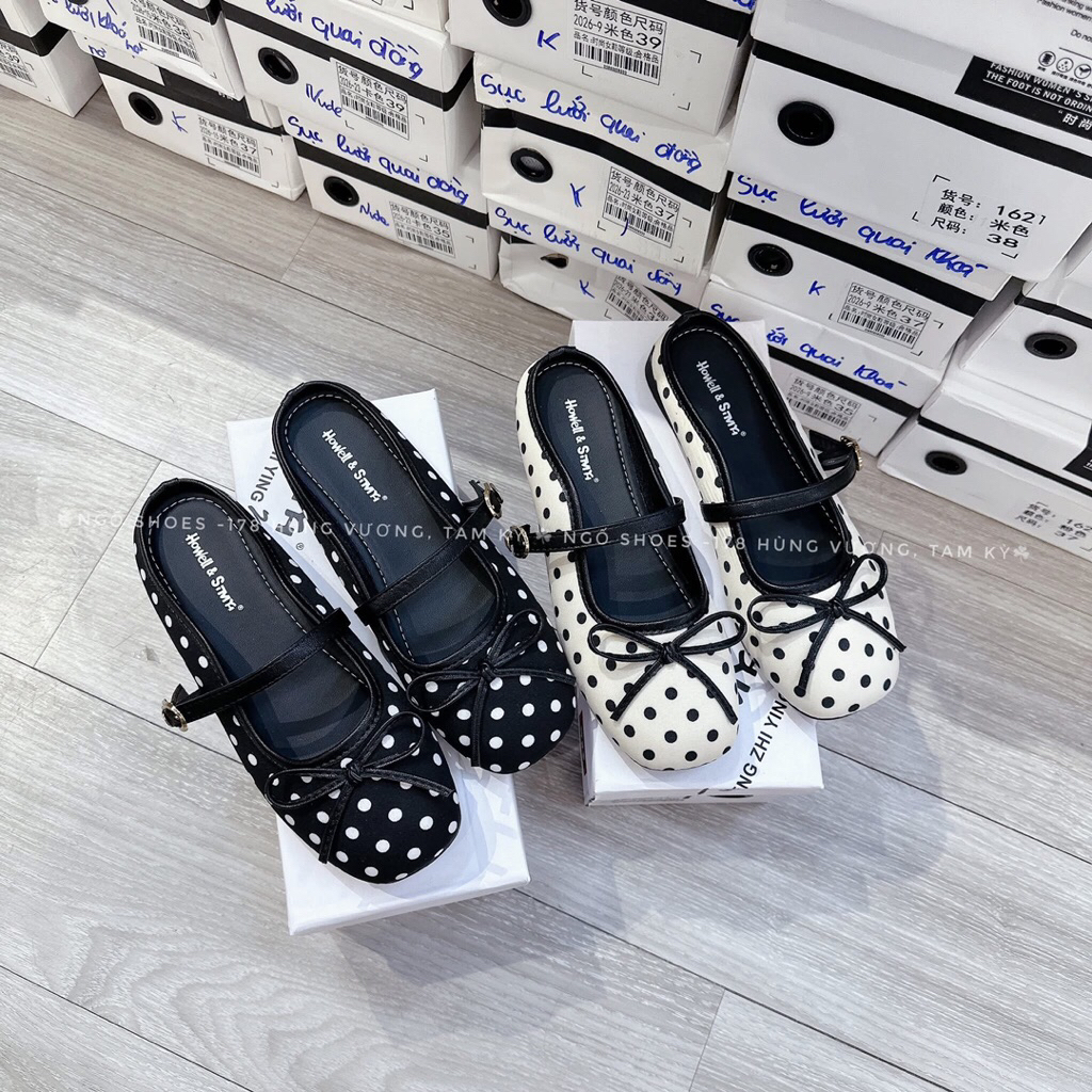 [STUP SHOES PHOTOS] เนคไทโบว์ลายจุด Qc Fullbox