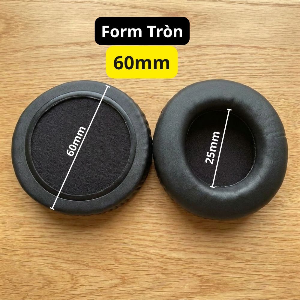 Hoco Sony Mini Headphone Compatible 60mm Headphone Cushion – โฟมหูกลมทดแทนสบาย หนัง PU นุ่ม