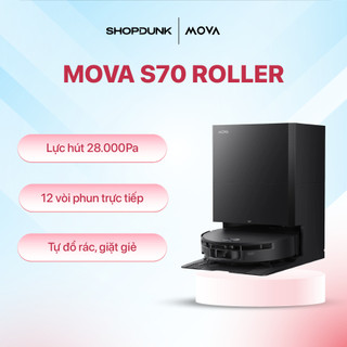 Robot hút bụi lau sàn Mova S70 Roller  | Lực hút 28.000Pa | Bảo Hành 36 tháng