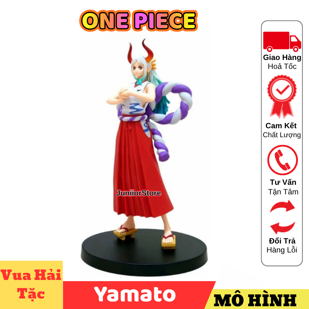 One Piece Yamato Model 19CM High Figure Yamato Wano รายละเอียดสวยพร้อมขาตั้งตกแต่ง