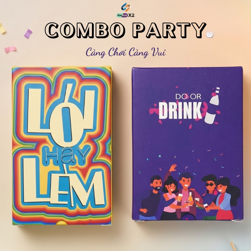 Combo Do Or Drink & Lie Or Lie – สํารับเกมดื่ม & Truth Or Dare Fun สําหรับกลุ่มเพื่อน งานปาร์ตี้ วัน