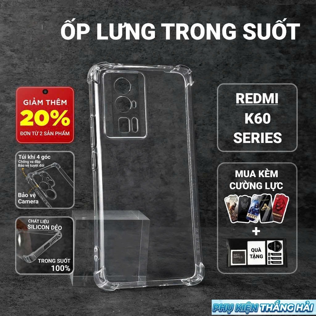 Redmi K60, K60 Ultra, K60 Pro 5G PKTH Case Transparent Smooth Case | เสี่ยวหมี่ เคสโทรศัพท์แบบยืดหยุ