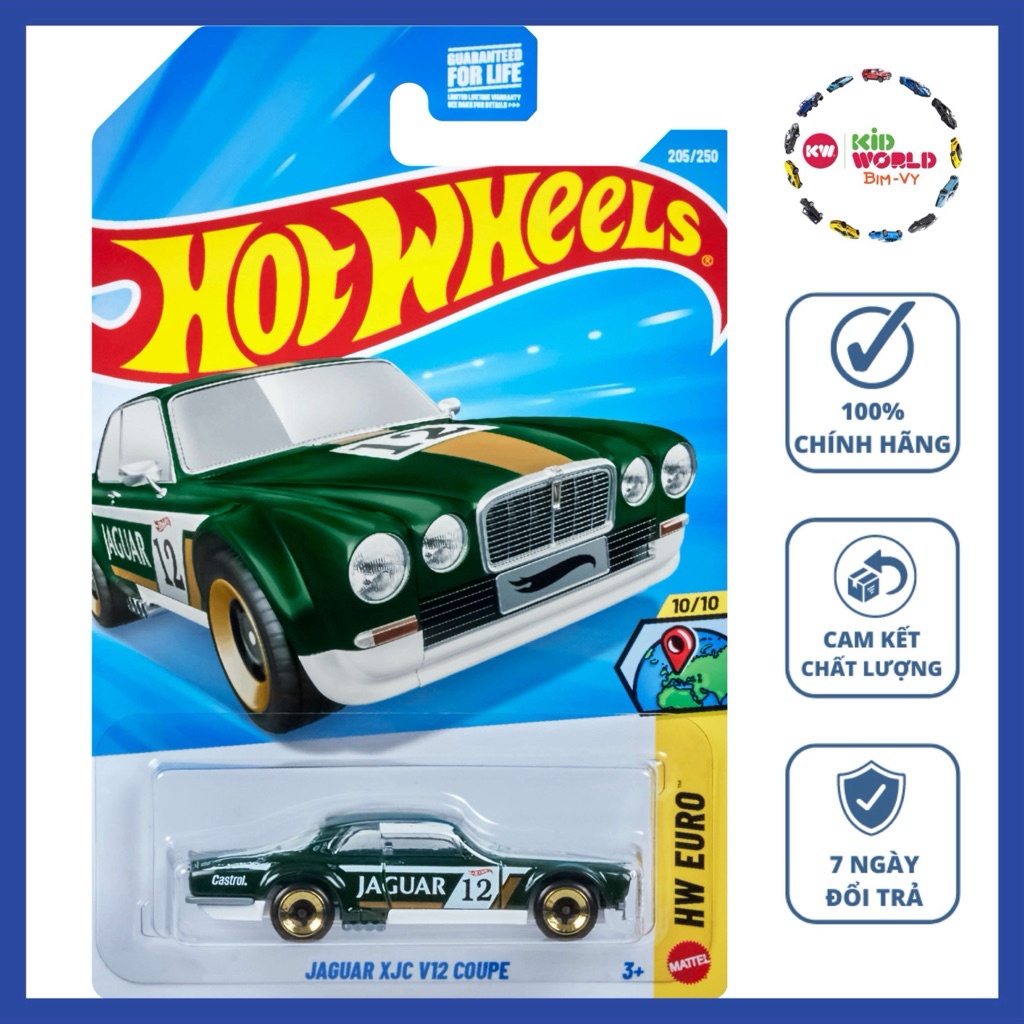 Hot Wheels รถโมเดล Jaguar XJC V12 Coupe JJK22 พื้นฐาน