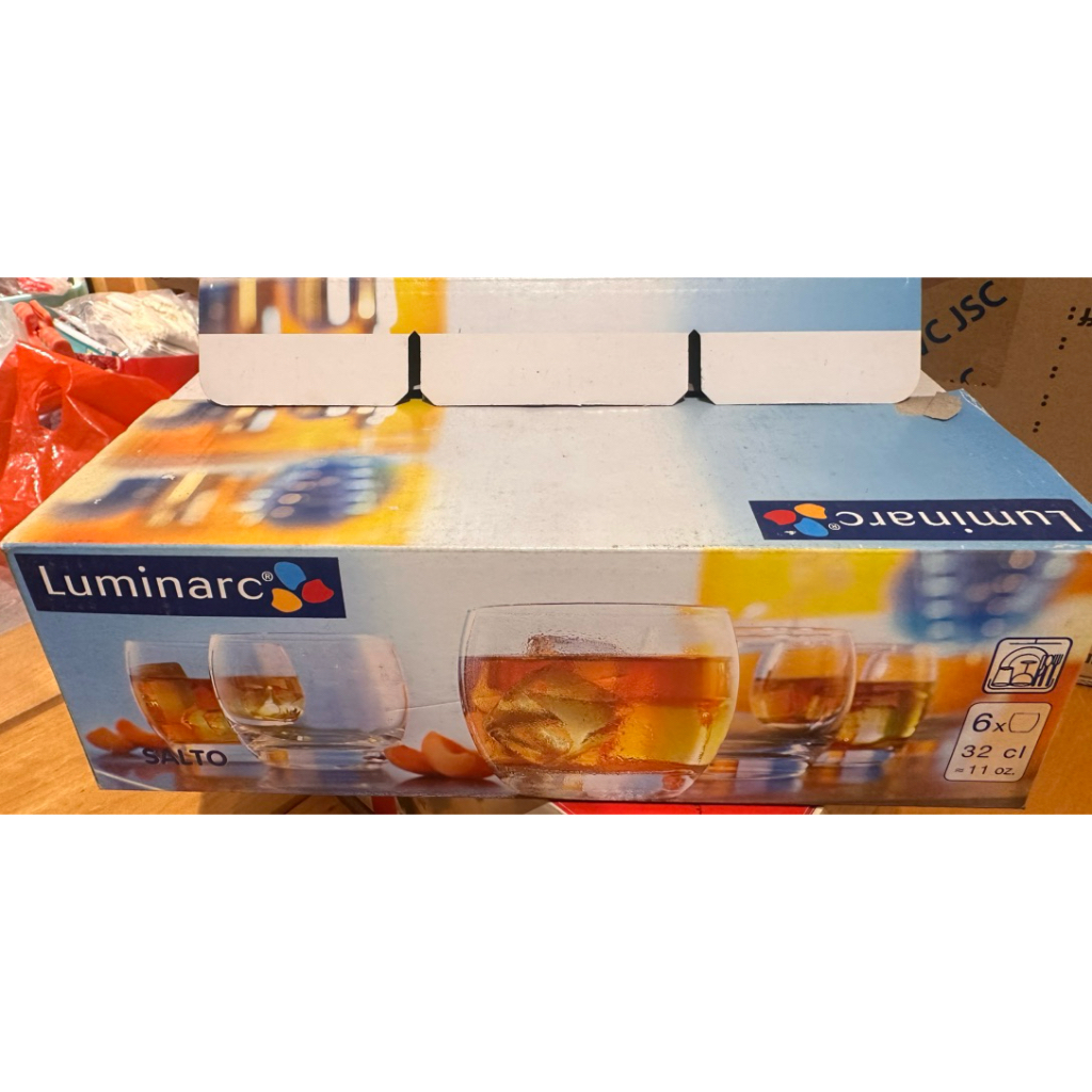 เซตแว่นตา Luminarc Salto ของแท้ 6 ชิ้น