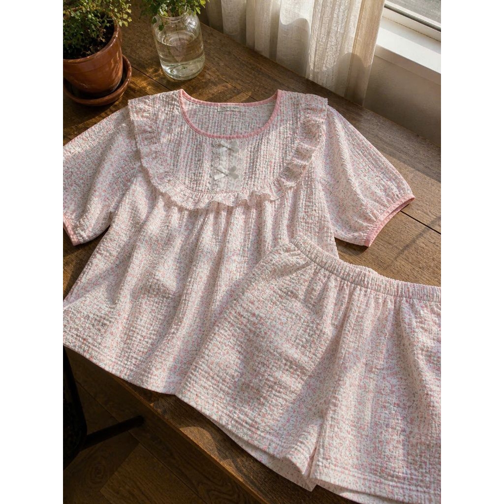 Vitage Muslin Pajamas Set (สีใหม่)