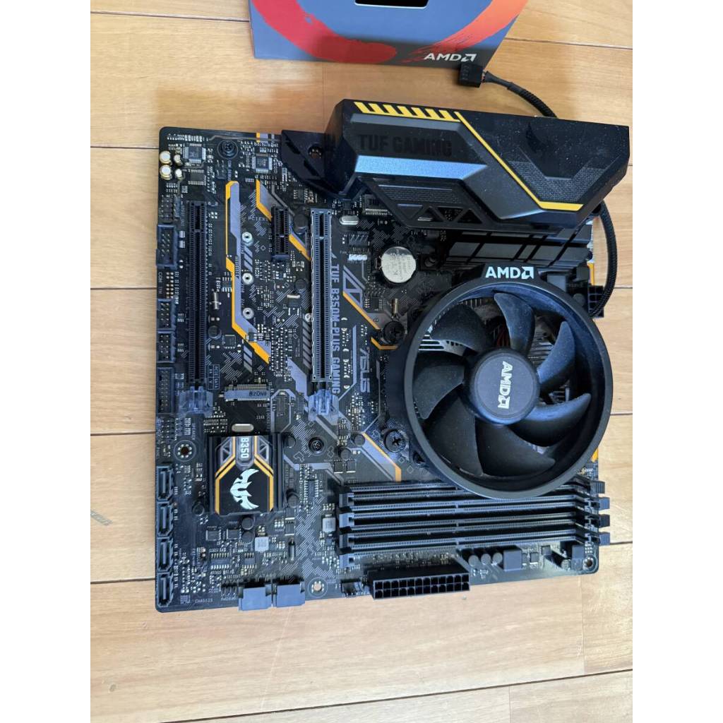 AMD Ryzen 5 2400G + ASUS TUF B350M-PLUS GAMING CPU Combo พร้อมกล่องเดิมใช้งานได้ดี