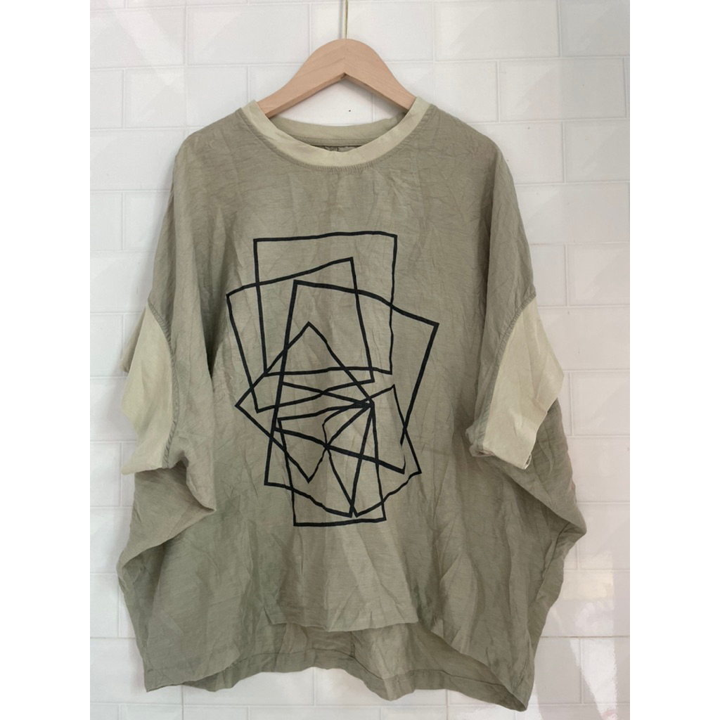 (2Hand QC) เสื้อยืดแบรนด์ YC ทรงเบบี้ดอลล์ ไซส์ ML แขนเบบี้ดอลล์