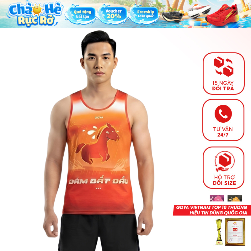 [Outlet S4] Goya เสื้อกล้าม Power Horse 2026 เสื้อกีฬาวิ่ง Binho เท่ เบาสุดๆ แห้งเร็ว