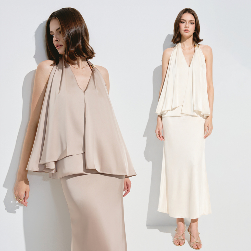 RECHIC เสื้อเชิ้ตผ้าไหม Selens สุดหรูและเย้ายวน