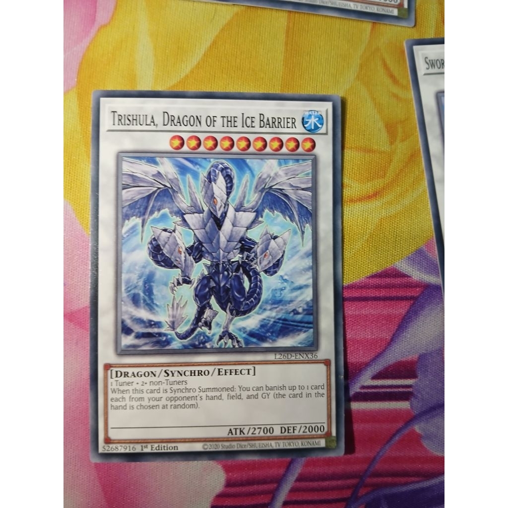 [Yugioh Bien Hoa Store] การ์ด 1 ใบ Trishula, Dragon of the Ice Barrier - L26D-ENX36