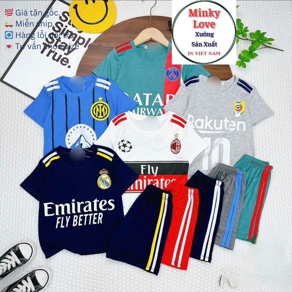 MINKY SHOP LNN49 ชุดแขนสั้นยืดหยุ่นสําหรับเด็กชายและเด็กหญิง LOAI.1