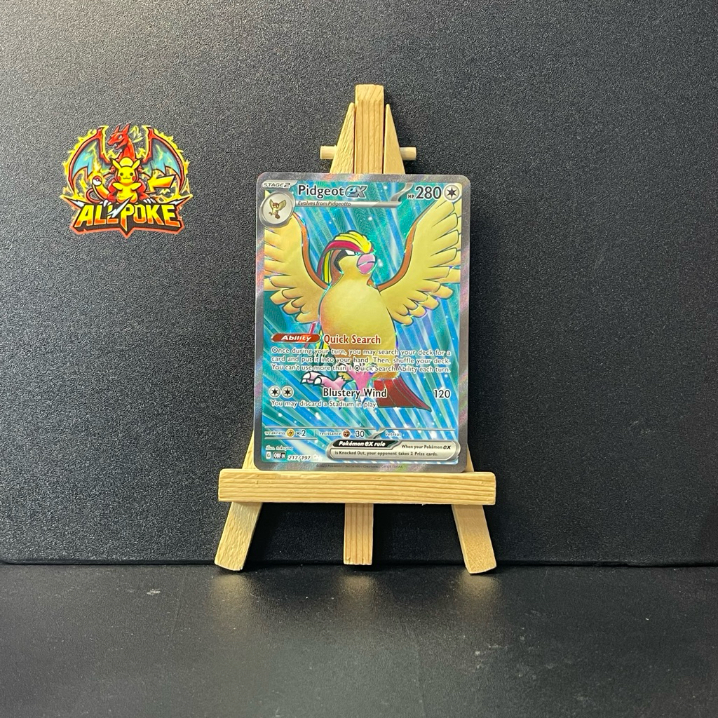 [ AllPoke ] การ์ดโปเกมอน TCG,Pidgeot ex - 217/197 -M-NM