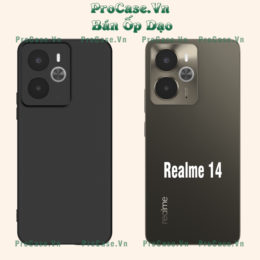 Realme 14 / Realme 14T เคส TPU ยืดหยุ่น ขอบสี่เหลี่ยม กันกระแทก ป้องกันกล้อง
