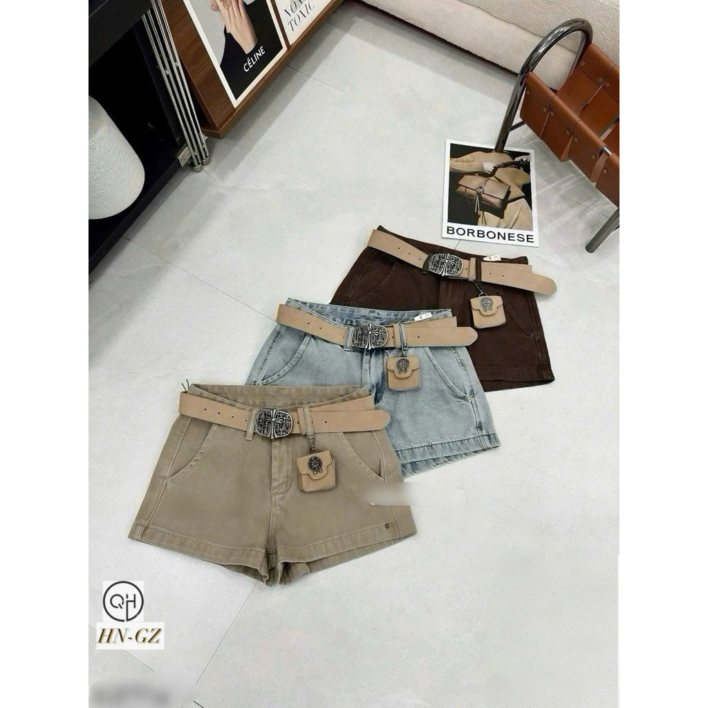 [HANGCOSAN] SP025420 กางเกงขาสั้น JEAN ghan