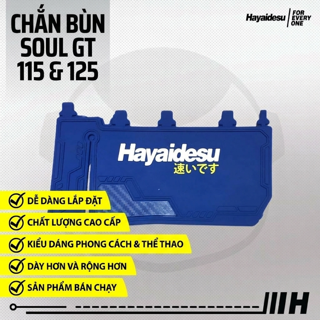 Hayieidesu Yamaha Mio Soul GT 125 - บังโคลนยางแท้