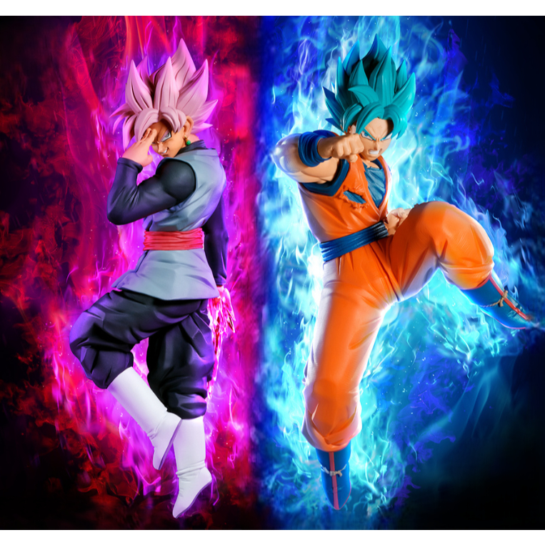 [ ของแท้ BANDAI ] Goku Black SSR Vs Goku Blue - Banpresto Dragon Ball Super Match Makers Figure