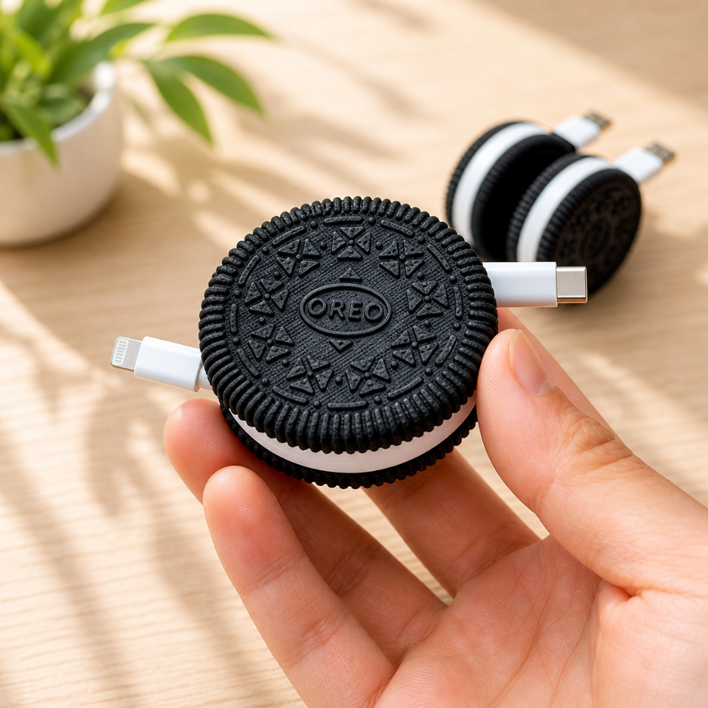 กล่องเก็บและม้วนโทรศัพท์ mini OREO สะดวก