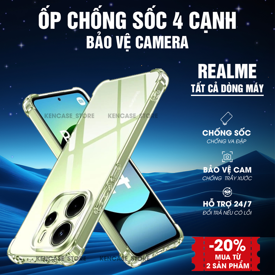 Realme 15T/15/14T/14/9 Pro/9 Pro Plus/8I/8 Pro/C85/C75/C75X/C71/C65S/C65/C61/C63/C55/C53/C30S เคสกัน