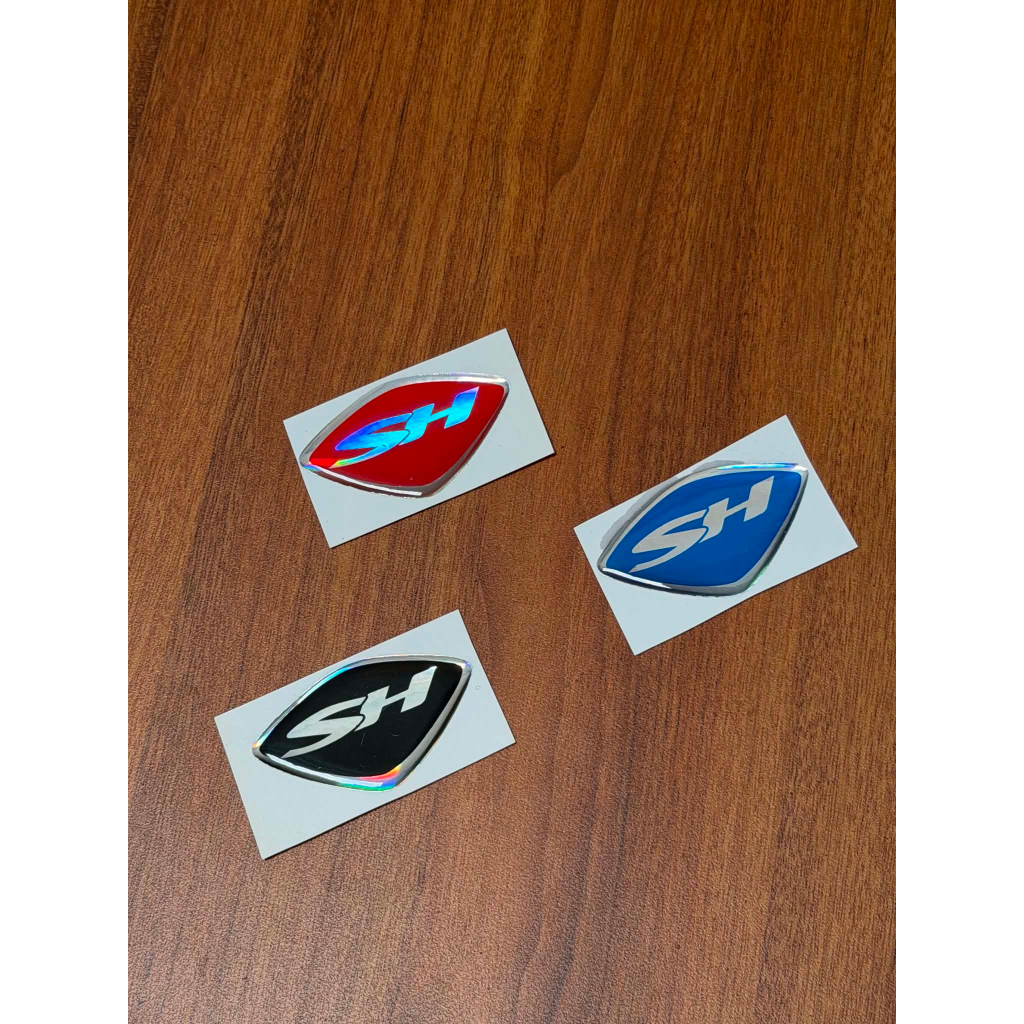 V8M - FULL COLOR SH CAR MASK STICKER LOGO (THICK LETTERS)