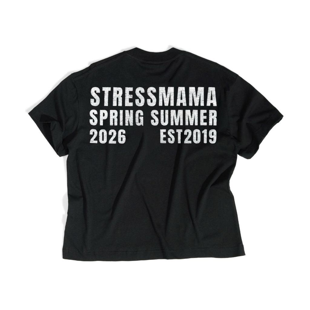 STESSMAMA - FW25 REGULAR LONGSLEEVE RELAX FIT WHITE - เสื้อยืดแขนยาวสําหรับผู้ชายและผู้หญิง