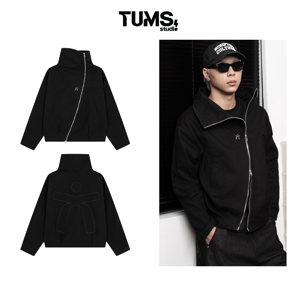เสื้อแจ็คเก็ต | TUMS CROSS JACKET CROSS ZIPPER WITH 2 CANVAS HEADS